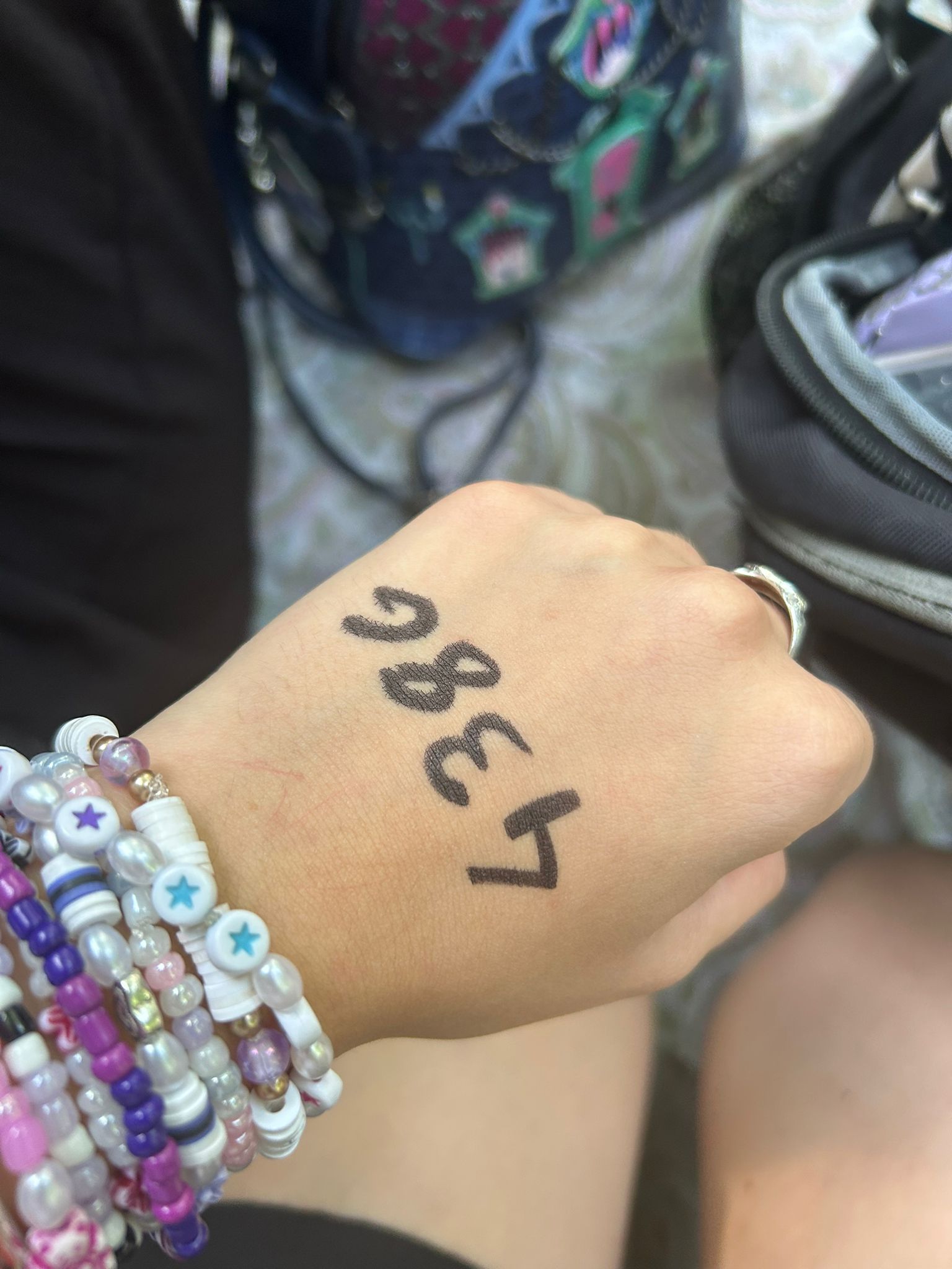 Numero sulla mano